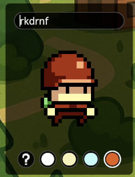 Character color options